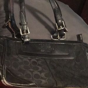 Black coach purse